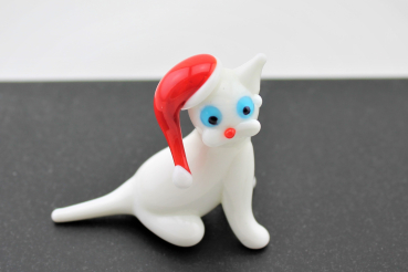 Katze mit Nikolausmütze